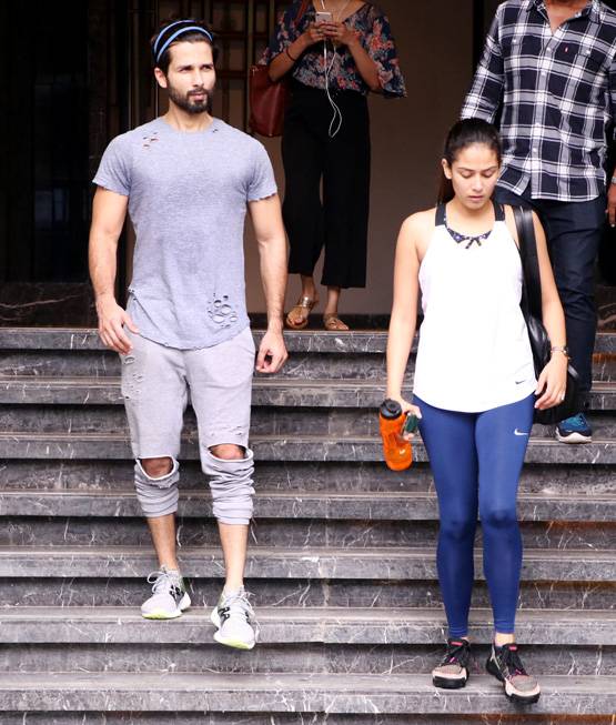 पत्नी मीरा राजपूत संग जिम जाते हैं शाहिद कपूर, इस अंदाज में आए नजर
