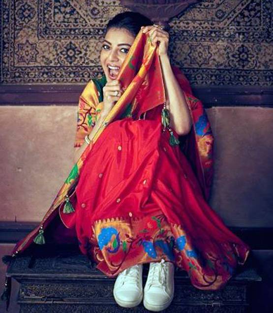 साड़ी में नजर आईं काजल अग्रवाल, चर्चा में है एक्ट्रेस का नया फोटोशूट