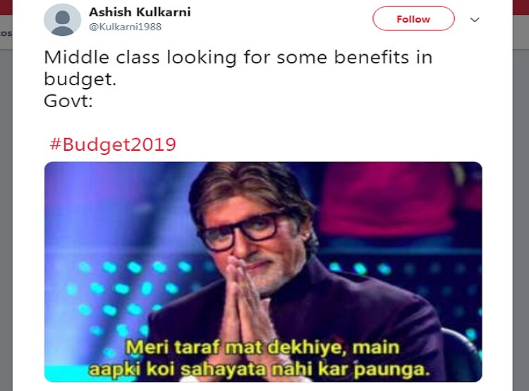 बजट: मिडिल क्लास को कुछ नहीं, लोगों ने सोशल मीडिया पर लिए मजे