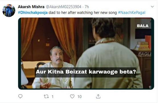 ढिंचैक पूजा का नया गाना यूट्यूब पर हिट, फनी मीम्स हो रहे वायरल