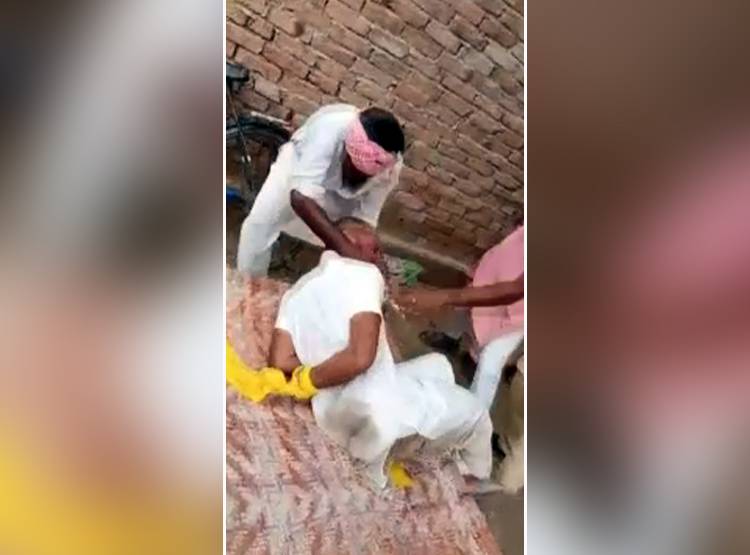 चारपाई पर पटक कर लड़का-लड़की की प‍िटाई, सोशल मीड‍िया पर वीड‍ियो वायरल