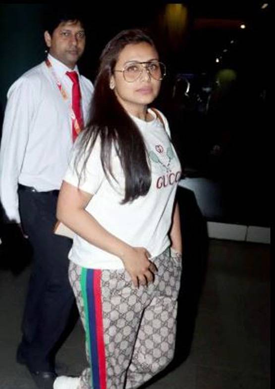 45 हजार की टी-शर्ट, 1 लाख से ज्यादा कीमत के पायजामे में एयरपोर्ट पर दिखीं रानी