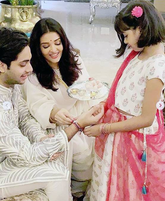 आराध्या बच्चन ने बुआ के बेटे को बांधी राखी, गजब है भाई-बहन की बॉन्डिंग