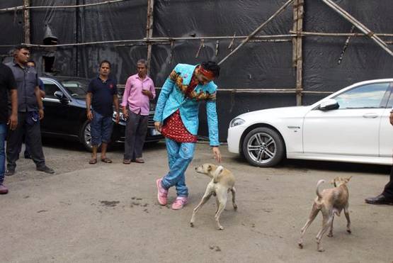 ड्रीम गर्ल: मराठी मुलगी बनीं नुसरत भरूचा, स्ट्रीट डॉग्स संग खेलती आईं नजर