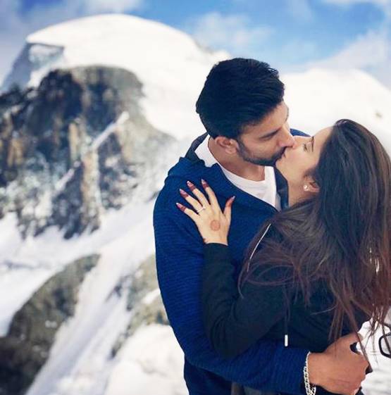 स्‍व‍िटजरलैंड की वादियों में राजीव-चारु का लिपलॉक, हनीमून की फोटोज वायरल