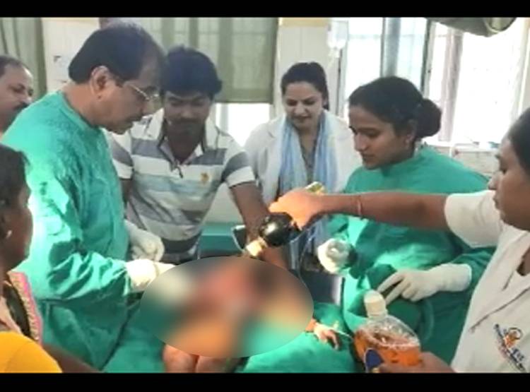 पेट काटकर मासूम बच्चे को फेंका, लीवर और आंत बाहर, क‍िस्मत से बची जान