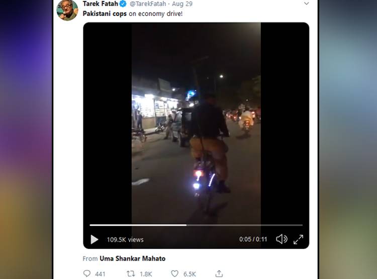 PAK की 'कंगाल' पुल‍िस, साइक‍िल पर सायरन लगाकर करती है गश्त