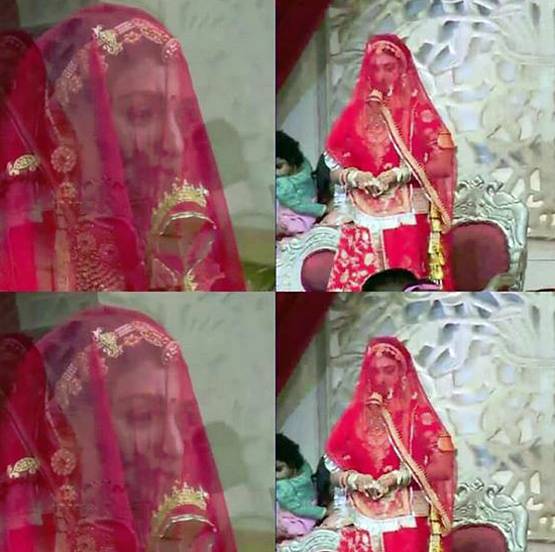 ये रिश्ता... फेम मोहिना की शादी, घूंघट ओढ़े दुल्हन रॉयल लुक में