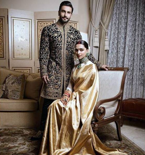 दोस्त की शादी में दीपिका पादुकोण ने रिपीट की अपने रिसेप्शन वाली साड़ी? Photos