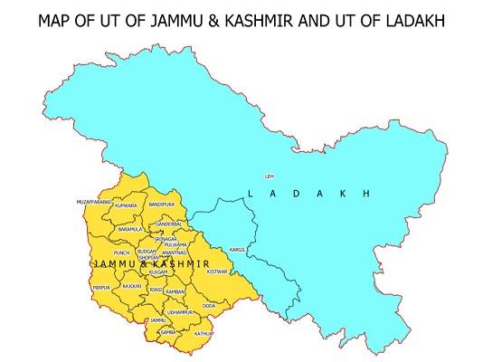 सरकार ने जारी किया देश का नया नक्शा, नए रूप में J-K और लद्दाख