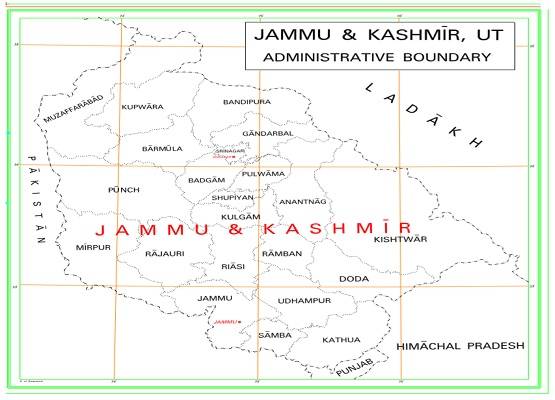 सरकार ने जारी किया देश का नया नक्शा, नए रूप में J-K और लद्दाख