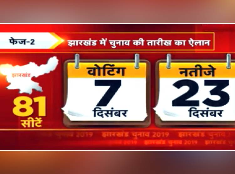 झारखंड में सत्ता की कुर्सी के ल‍िए दंगल, पांच चरणों में होगा चुनाव