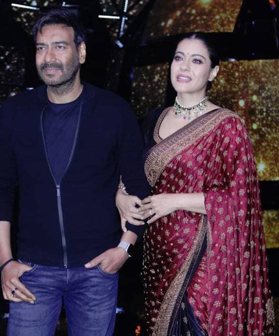 फिल्म प्रमोशन के लिए इंडियन आइडल के सेट पर पहुंचे अजय-काजोल, Photos