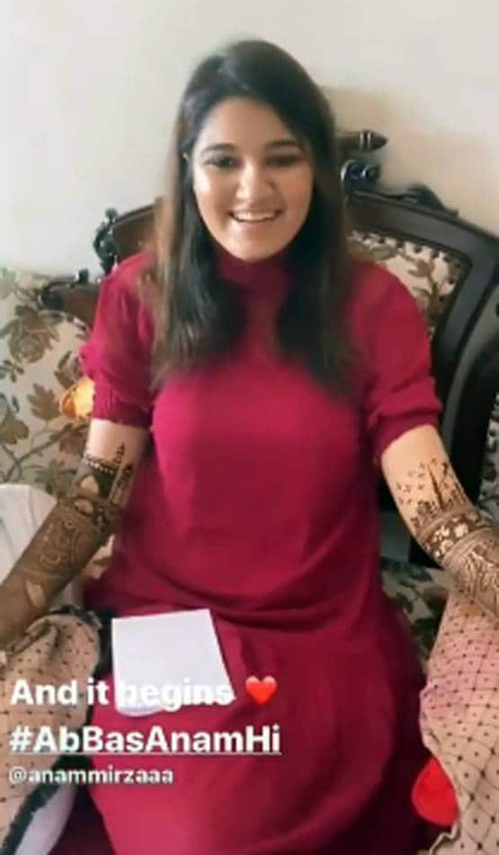 तलाक के 1 साल बाद दूसरी शादी कर रहीं सानिया की बहन, देखें मेहंदी की तस्वीरें