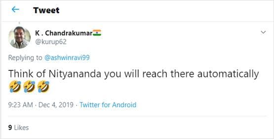 नित्यानंद के 'हिंदू राष्ट्र' में अश्विन की भी दिलचस्पी, पूछा- वीजा कैसे मिलेगा