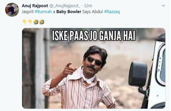 बुमराह को 'बेबी बॉलर' बोलकर ट्रोल हो गया ये पाकिस्तानी क्रिकेटर