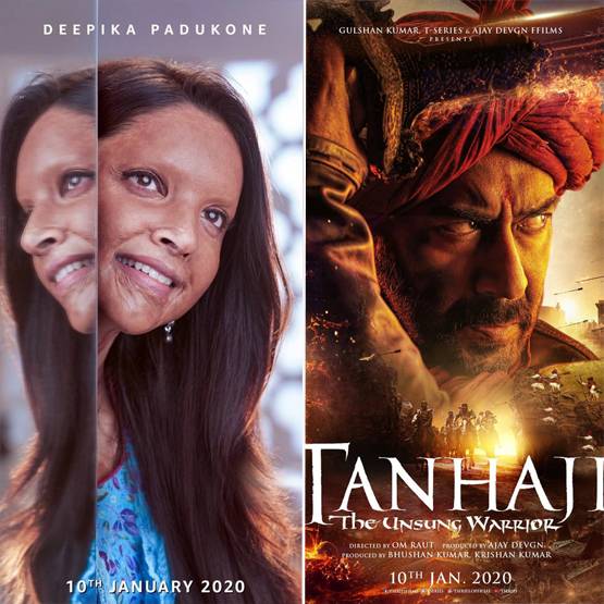 जनवरी 2020 में बॉक्स ऑफिस पर टकराएंगी ये बड़ी फिल्में