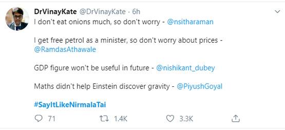 प्याज में लगी आग, कांग्रेस ने निर्मला के बहाने हर मंत्री को लपेटा