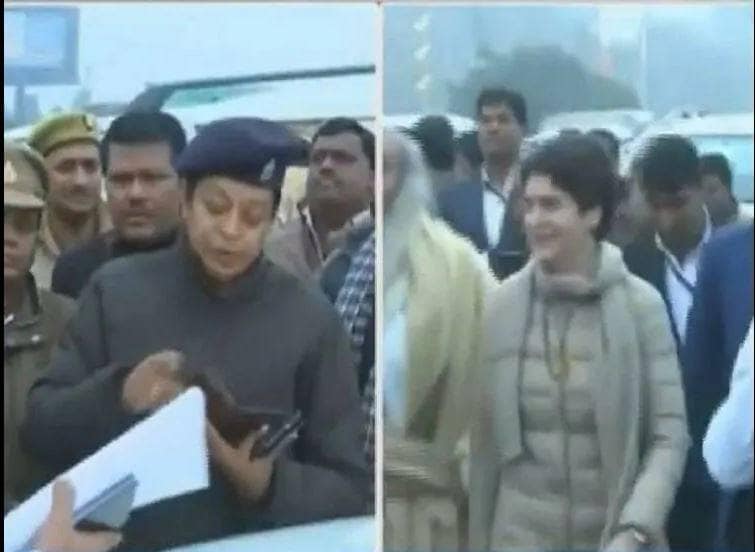 बिना हेलमेट पहने स्कूटी पर बैठीं थीं प्रियंका गांधी, लखनऊ पुलिस ने काटा चालान