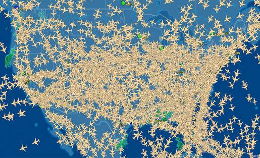 हर घंटे उड़ रहे थे 12 हजार से ज्यादा विमान, US आसमान में 'जाम'