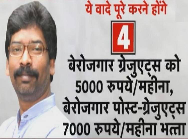 अब हेमंत सोरेन की होगी अग्निपरीक्षा, इन 5 वादों को पूरा करना बड़ी चुनौती