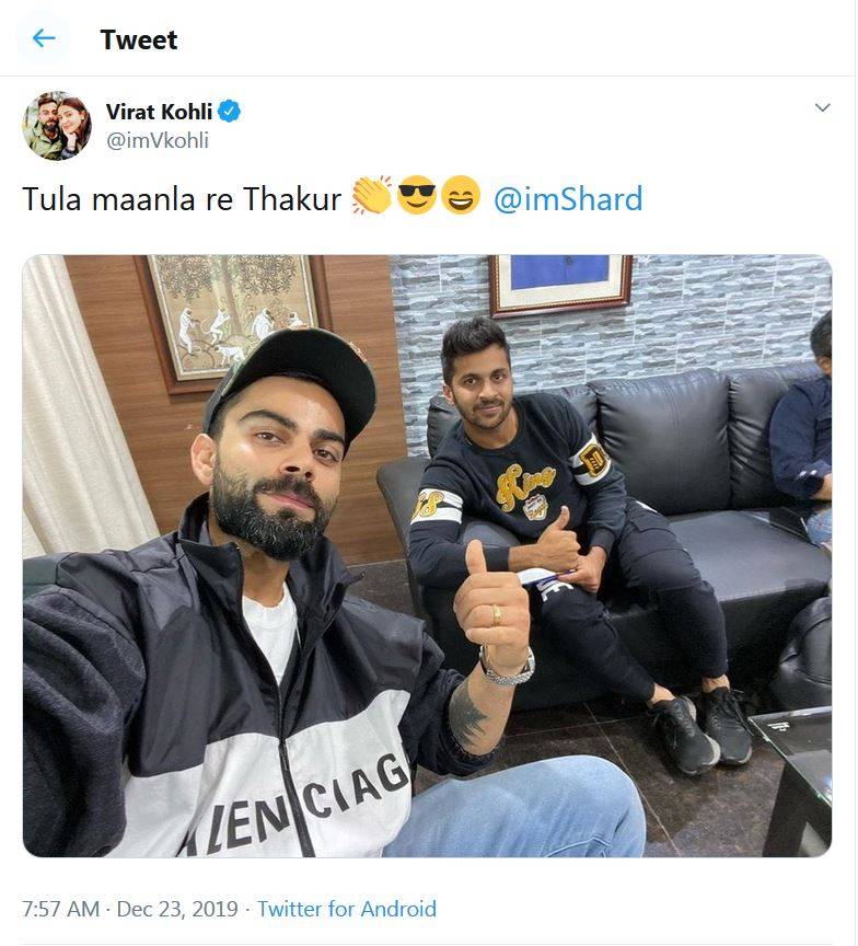 शार्दुल ने विंडीज के जबड़े से छीनी जीत, कोहली बोले- मान गए ठाकुर...