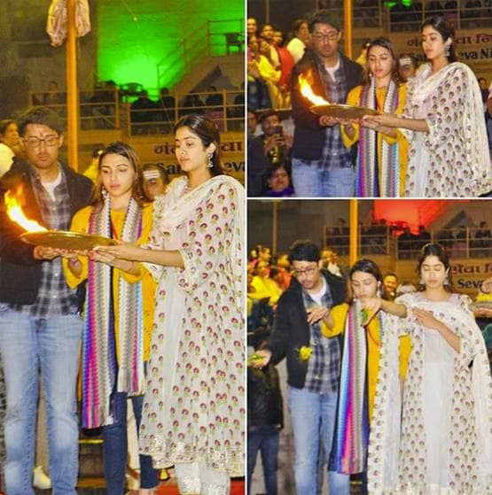 वाराणसी में वैकेशन मना रही जाह्नवी कपूर, ये तस्वीरें हो रही वायरल