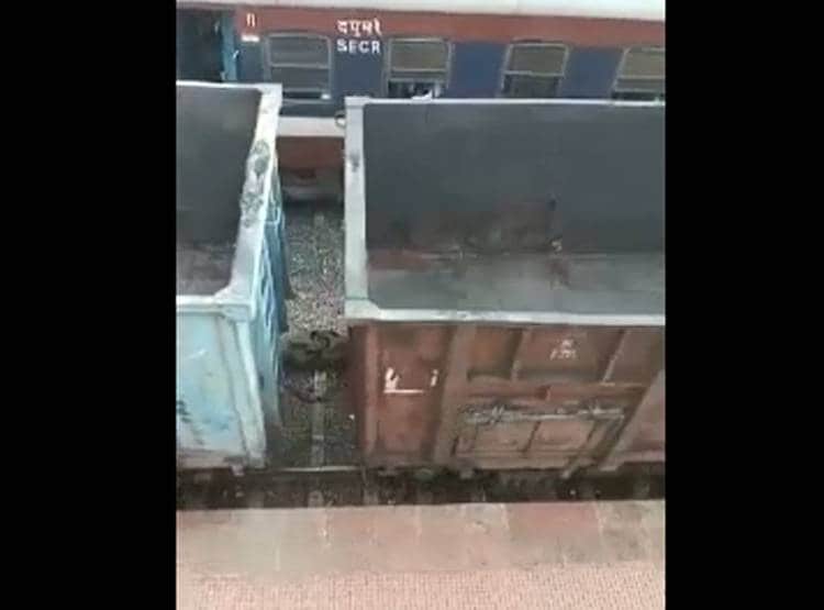 पटर‍ियों पर लेटा शख्स, ऊपर से धड़ाधड़ गुजरती रही ट्रेन, वीड‍ियो वायरल