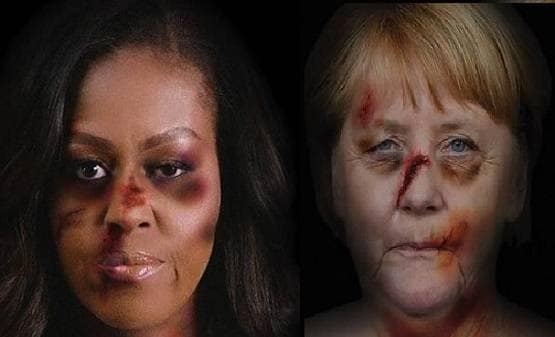 इटली में दीवारों पर क्यों लगी दुनिया की ताकतवर महिलाओं की ऐसी तस्वीरें?