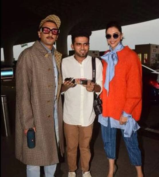पति रणवीर संग एयरपोर्ट पर स्पॉट हुईं बर्थडे गर्ल दीपिका, फोटोज वायरल