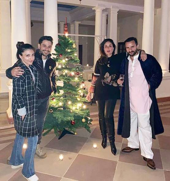 करीना-सैफ ने तैमूर संग मनाया नए साल का जश्न, फोटो वायरल