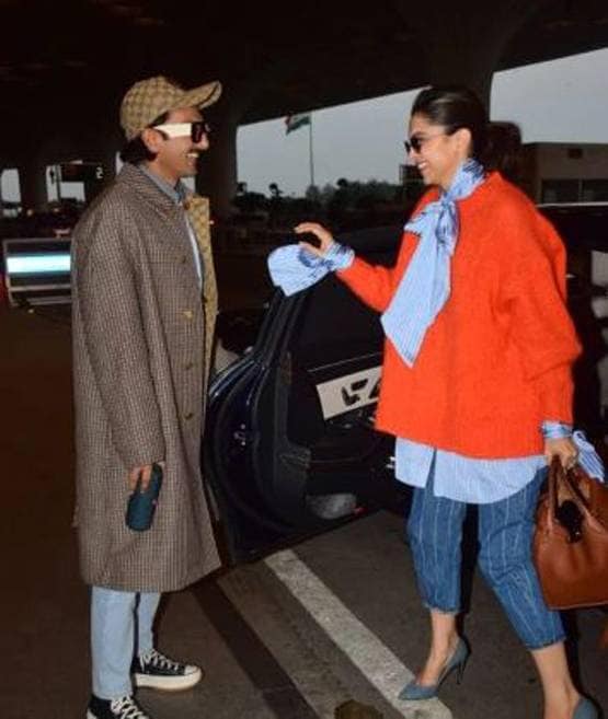 पति रणवीर संग एयरपोर्ट पर स्पॉट हुईं बर्थडे गर्ल दीपिका, फोटोज वायरल