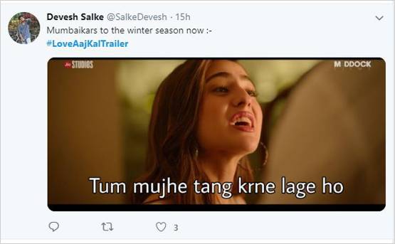 कार्तिक-सारा की लव आज कल के ट्रेलर का उड़ रहा मजाक, बने फनी मीम्स