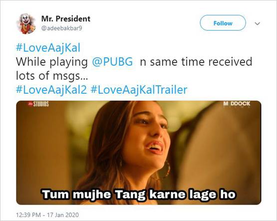 कार्तिक-सारा की लव आज कल के ट्रेलर का उड़ रहा मजाक, बने फनी मीम्स