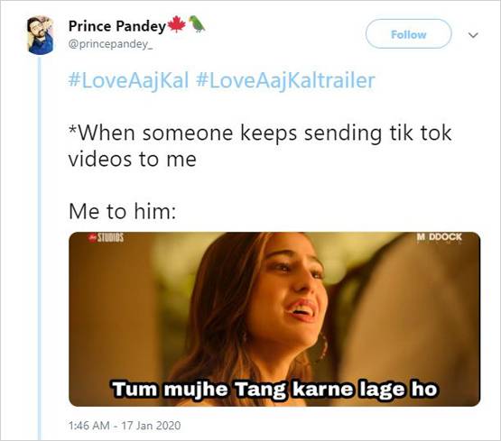 कार्तिक-सारा की लव आज कल के ट्रेलर का उड़ रहा मजाक, बने फनी मीम्स