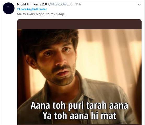 कार्तिक-सारा की लव आज कल के ट्रेलर का उड़ रहा मजाक, बने फनी मीम्स