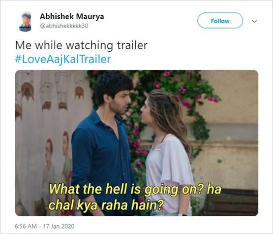 कार्तिक-सारा की लव आज कल के ट्रेलर का उड़ रहा मजाक, बने फनी मीम्स