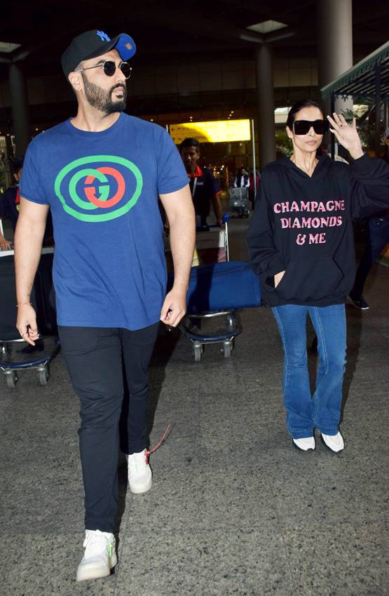 न्यू ईयर सेलिब्रेशन से लौटे अर्जुन-मलाइका, एयरपोर्ट पर दिखा ये अंदाज