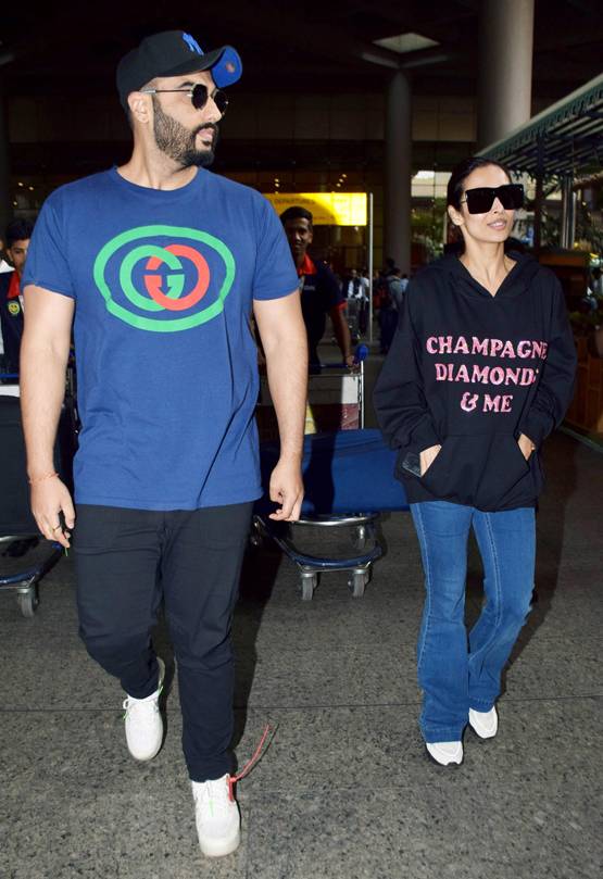 न्यू ईयर सेलिब्रेशन से लौटे अर्जुन-मलाइका, एयरपोर्ट पर दिखा ये अंदाज