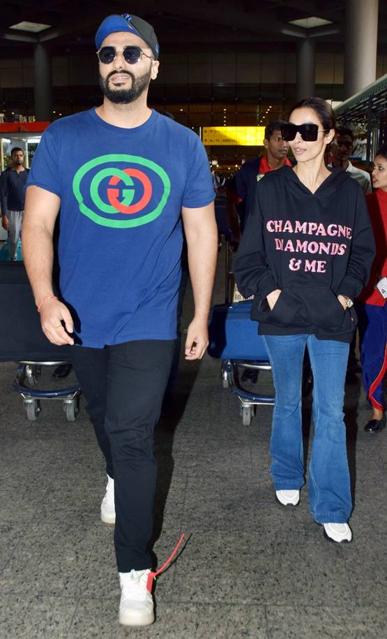 न्यू ईयर सेलिब्रेशन से लौटे अर्जुन-मलाइका, एयरपोर्ट पर दिखा ये अंदाज