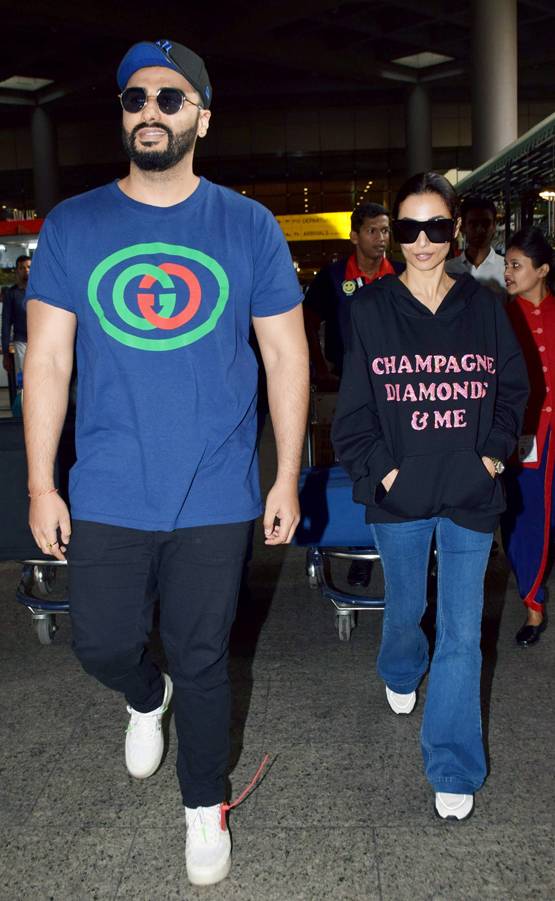 न्यू ईयर सेलिब्रेशन से लौटे अर्जुन-मलाइका, एयरपोर्ट पर दिखा ये अंदाज