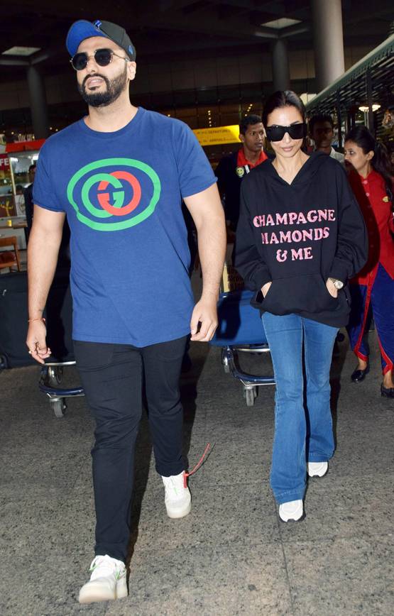 न्यू ईयर सेलिब्रेशन से लौटे अर्जुन-मलाइका, एयरपोर्ट पर दिखा ये अंदाज