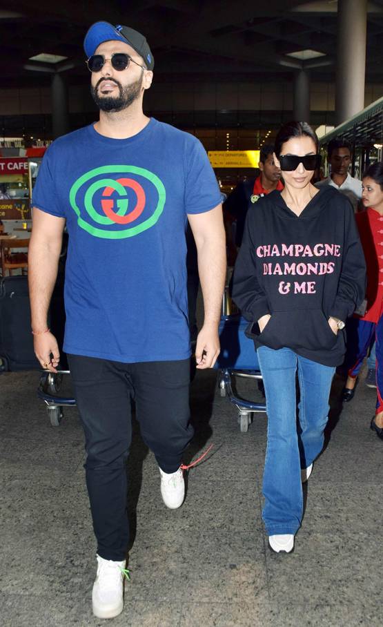 न्यू ईयर सेलिब्रेशन से लौटे अर्जुन-मलाइका, एयरपोर्ट पर दिखा ये अंदाज