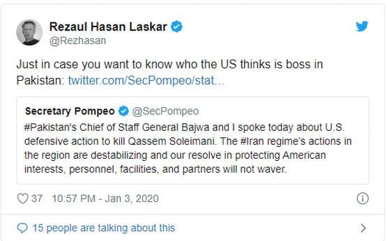 सुलेमानी की हत्या के बाद US ने इमरान के बजाय बाजवा को क्यों किया फोन?