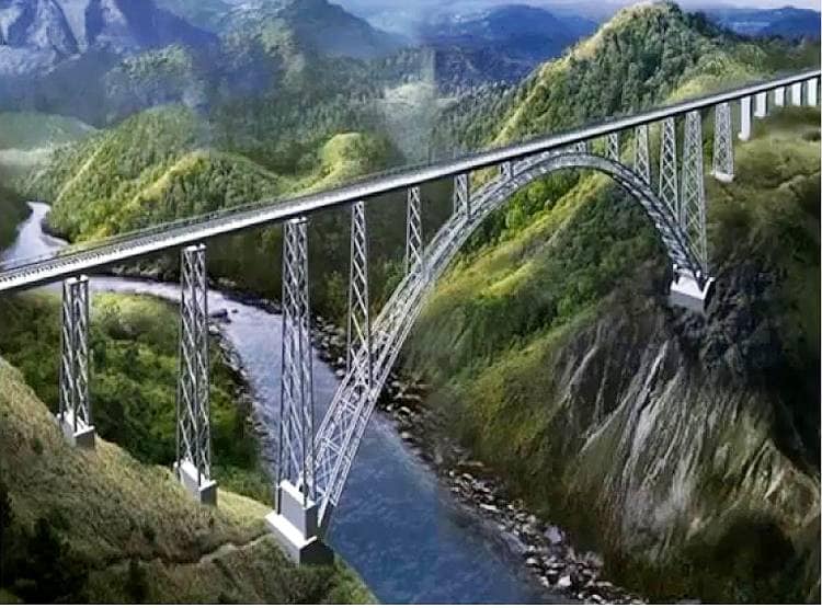 भारत में बन रहा दुनिया का सबसे ऊंचा ब्रिज, एफिल टावर से भी ऊंचा