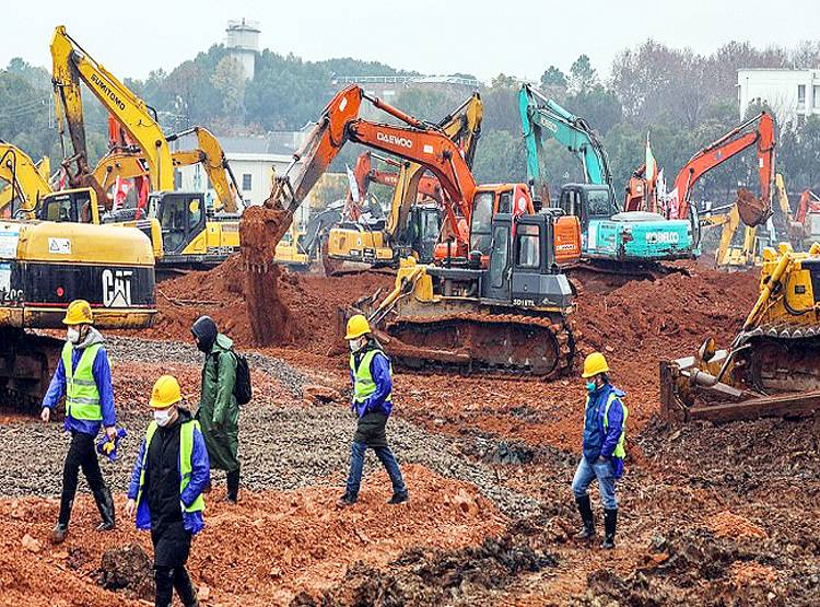 कोरोना वायरस मरीजों के लिए चीन 4 दिन में बना देगा 1000 बेड का अस्पताल