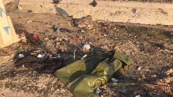 ईरान के मिसाइल हमले के कुछ घंटे बाद प्लेन क्रैश, 170 की मौत