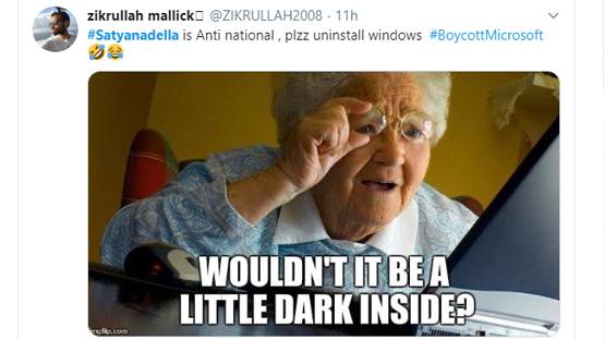 CAA पर Microsoft सीईओ का कमेंट, यूजर्स ने दनादन तोड़ीं विंडो!