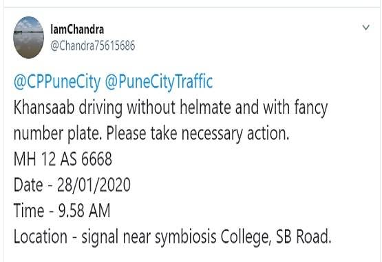 'ऐसे कैसे चलेगा खान साहब', ...पुलिस ने ट्वीट से काट दिया चालान