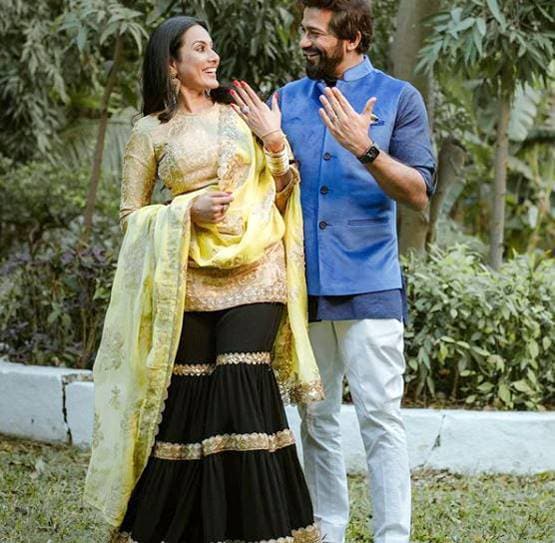 ग्रीन लहंगे संग सिंदूर-चूड़ा, रिसेप्शन में दिखा काम्या का स्टनिंग लुक